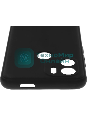 Чехол (клип-кейс) BoraSCO для Xiaomi Redmi A1+ Silicone Case черный (70938)