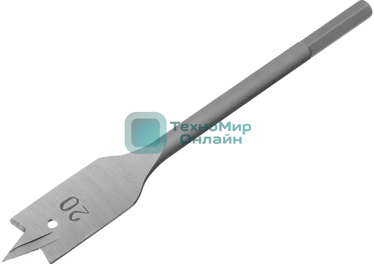 Сверло по дереву Сибртех перовое, 20 мм