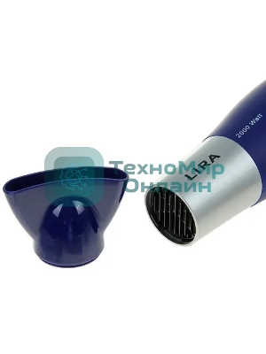 Фен LIRA LR 0703 синий/серый, 2000 Вт