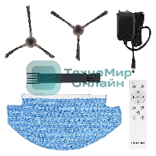 Робот-пылесос Coolfort CF-3204 белый, 2000 мАч Li-Ion, уборка влажная/сухая, пылесборник контейнер 0.4 л