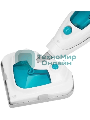 Швабра паровая Kitfort КТ-3908 белый/бирюзовый