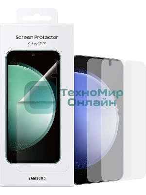 Защитная пленка для экрана Samsung прозрачный для Samsung Galaxy S23 FE прозрачный 2шт. (EF-US711CTEGRU)