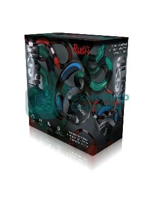 Гарнитура SmartBuy Rush Aspid чёрный-синий, проводная, 3.5 мм