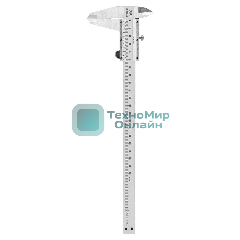 Штангенциркуль Deli DL92200 200мм, метрическая шкала