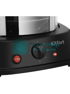 Шашлычница электрическая Kitfort КТ-1411 1500Вт серебристый/черный