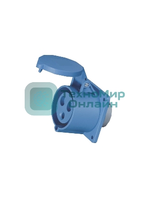 Розетка КЭАЗ 323-32А-6h-220AC-2P+PE-IP44