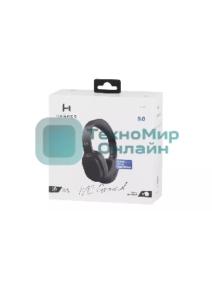 Беспроводные/проводные наушники Harper HB-712 черный, накладные, Bluetooth + проводной, активное шумоподавление, до 24 ч