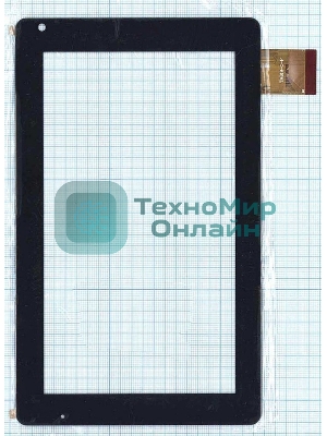 Сенсорное стекло (тачскрин) TM619-C-F (183x110 мм), черное