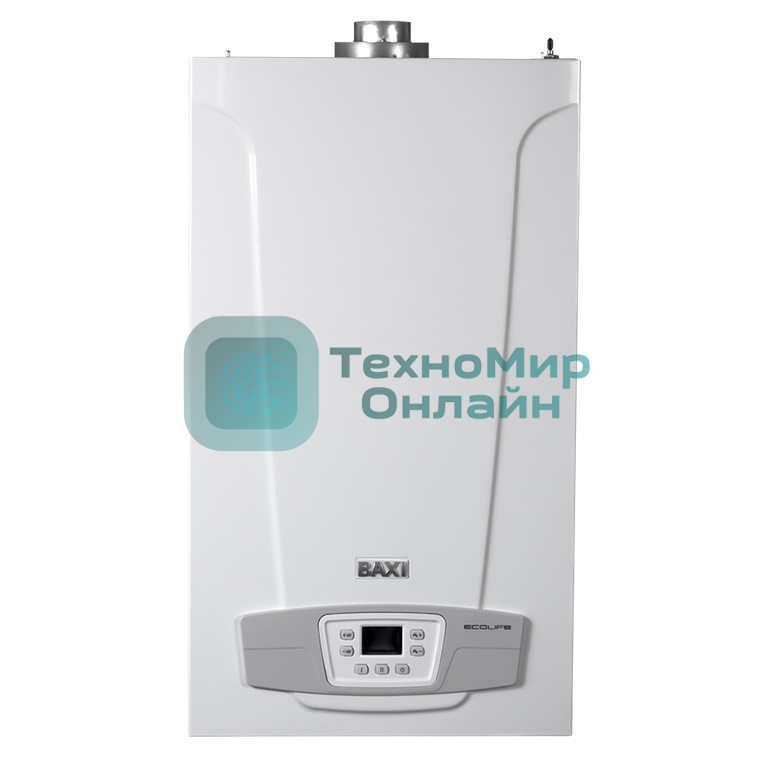 Котел газовый BAXI ECO LIFE 1.24F настен, 24 кВт, одноконтурный, с закрыт. кам. сгор.