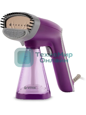 Отпариватель Vitek VT-2438 фиолетовый, 1700 Вт, 25 г/мин, 280 мл