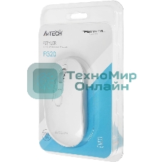 Мышь беспроводная A4Tech Fstyler FG20 белый, 2000 dpi, радиоканал, USB, кнопки - 4