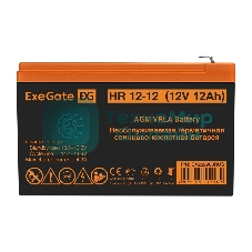 Батарея для ИБП ExeGate HR 12-12 (12V 12Ah 1251W), клеммы F2