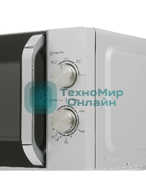 Микроволновая печь Haier HMB-MM208SA серебристый/черный, 20 л, 800 Вт, переключатели - поворотный механизм