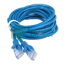 Патч-корд CCA light UTP Гарнизон PC-UTP-5e-3-B cat.5e, 3м, литой, многожильный синий