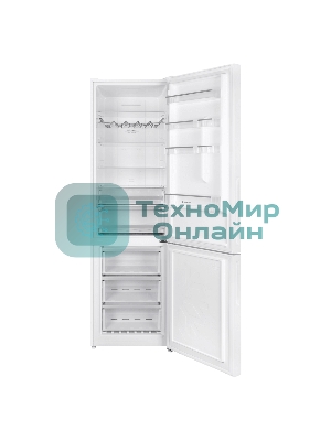 Холодильник Maunfeld MFF200NFW белый двухкамерный инвертор 271/106 л морозилка снизу, No Frost