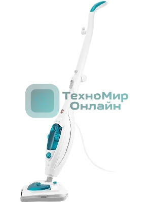 Швабра паровая Kitfort КТ-3908 белый/бирюзовый
