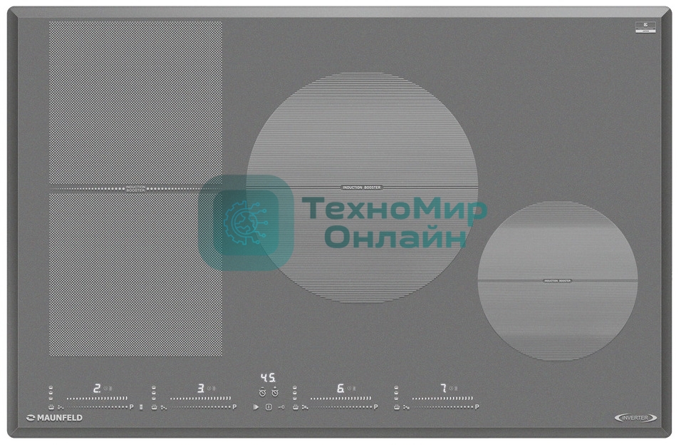 Индукционная варочная панель Maunfeld CVI804SFLGR Inverter серый