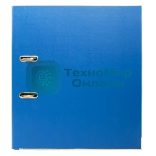 Папка-регистратор Silwerhof 1890085 A4 50мм, двусторонний ПВХ, синий, металлическая окантовка, сборная, сменный карман на корешке