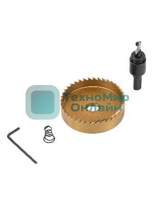 Коронка по металлу Denzel HSS, 68 мм, нитридтитановое покрытие