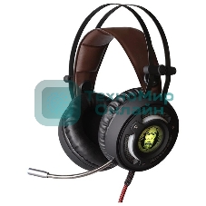 Гарнитура QUMO Atlantis чёрный, проводная, USB, подсветка