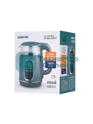 Чайник электрический CENTEK CT-0052 Green