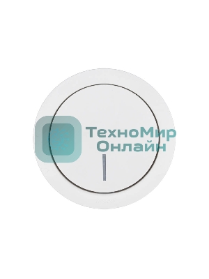 Выключатель 1-кл. СП OSEN 10А IP20 с подсветкой механизм бел. LEZARD 743-0288-111