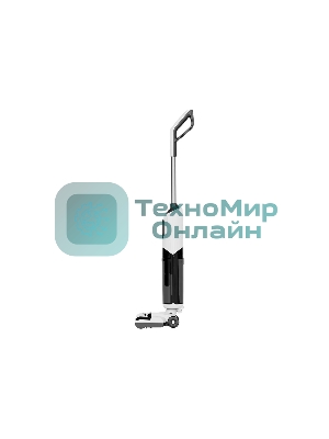 Пылесос вертикальный GARLYN Aqua Base 3 белый/черный, питание от аккумулятора, 170 Вт, уборка сухая/влажная, пылесборник 0.4 л