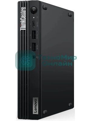 Мини ПК Lenovo ThinkCentre Tiny M70q-5 slim i7 14700T (1.3) 16Gb SSD 512Gb UHDG 770 Win 11Pro GbitEth WiFi BT 135W kb мышь клавиатура черный (12TD0041UM)