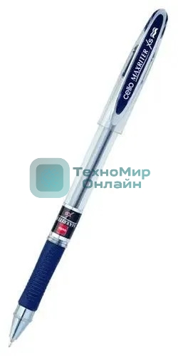 Ручка шариковая Cello MAXRITER XS, d=0.7мм, сменный стержень, линия 0.5мм, резиновая манжета, чернила пониженной вязкости, синий