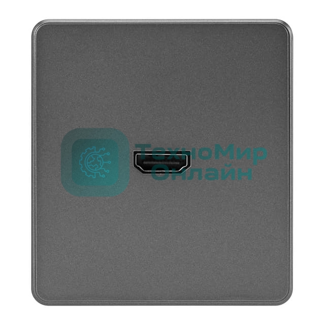 Розетка Kranz ROUND HDMI с/у титан