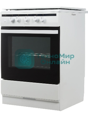 Плита газовая Hansa FCGW61000 белый, конфорок 4 шт, духовка 58 л, 60 см x 85 см x 60 см