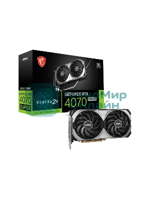 Видеокарта MSI RTX4070 SUPER 12G VENTUS 2X OC NV RTX4070 Super 12Gb PCI-E4.0 192bit GDDR6X 2610/21