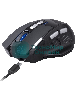 Мышь беспроводная Defender Knight GM-885 черный, 3200 dpi, радиоканал, USB, кнопки - 8