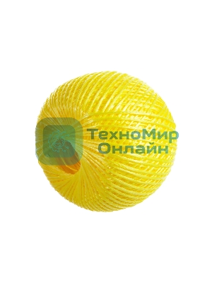 Шпагат полипропиленовый Сибртех 800 текс, 1,4 мм, L 500 м, желтый