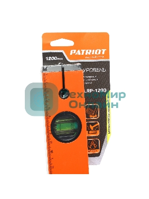 Уровень PATRIOT LRP-1200, магнитный, алюминиевый фрезерованный, усиленный, 1200мм