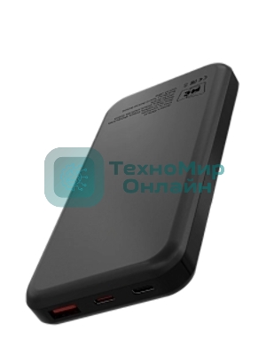 Портативный аккумулятор MORE CHOICE (4620202552761) PB29-10 10000mAh 1USB+2Type-C 3.0A 22.5W+PD20W+QC3.0, черный