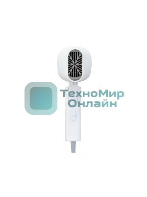 Фен Puff 1802 белый, 1800 Вт, компактный, ионизация