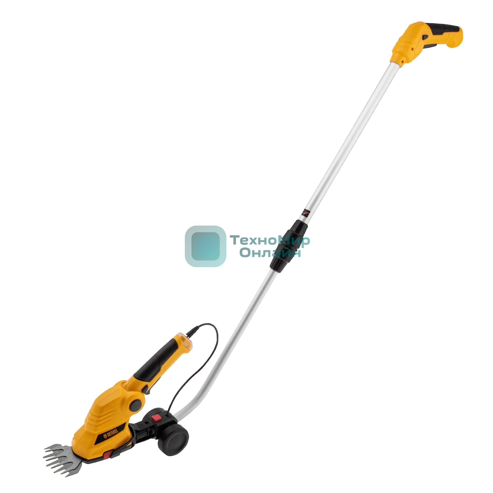 Ножницы-кусторез Denzel G801E с телескопической штангой аккумуляторные с акк. 7,2В Li-Ion 1,5 А·ч