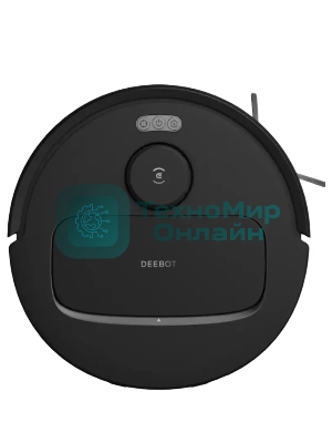 Робот-пылесос Ecovacs Deebot N20e черный, 5200 мА*ч Li-Ion, уборка сухая/влажная, пылесборник контейнер 0.35 л