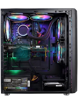 Компьютерный корпус ALSEYE Auro 3.0-B Mini-ITX/Micro ATX/ATX, USB 2.0*2+HD Audio+USB 3.0*1, 