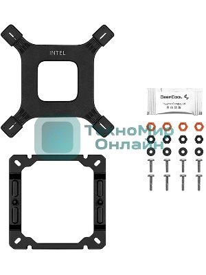 Кулер для процессора DEEPCOOL AG500 BK ARGb V2 черный 120мм алюминий+медь 1900rpm 29.4db 40pin 240W 160мм