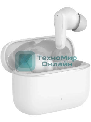 Наушники TWS Hyundai Select H-EP203 белый, внутриканальные, Bluetooth, активное шумоподавление, до 5 ч
