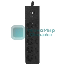 Сетевой фильтр QUMO Power Bar PRO 6SP4U (P-0006), черный