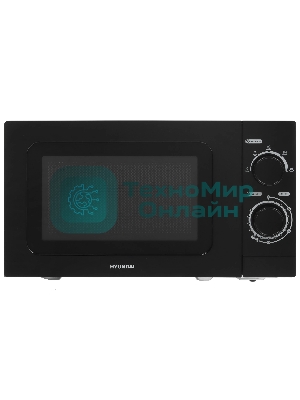 Микроволновая печь Hyundai HYM-M2065 черный 20 л, 700 Вт, поворотный механизм