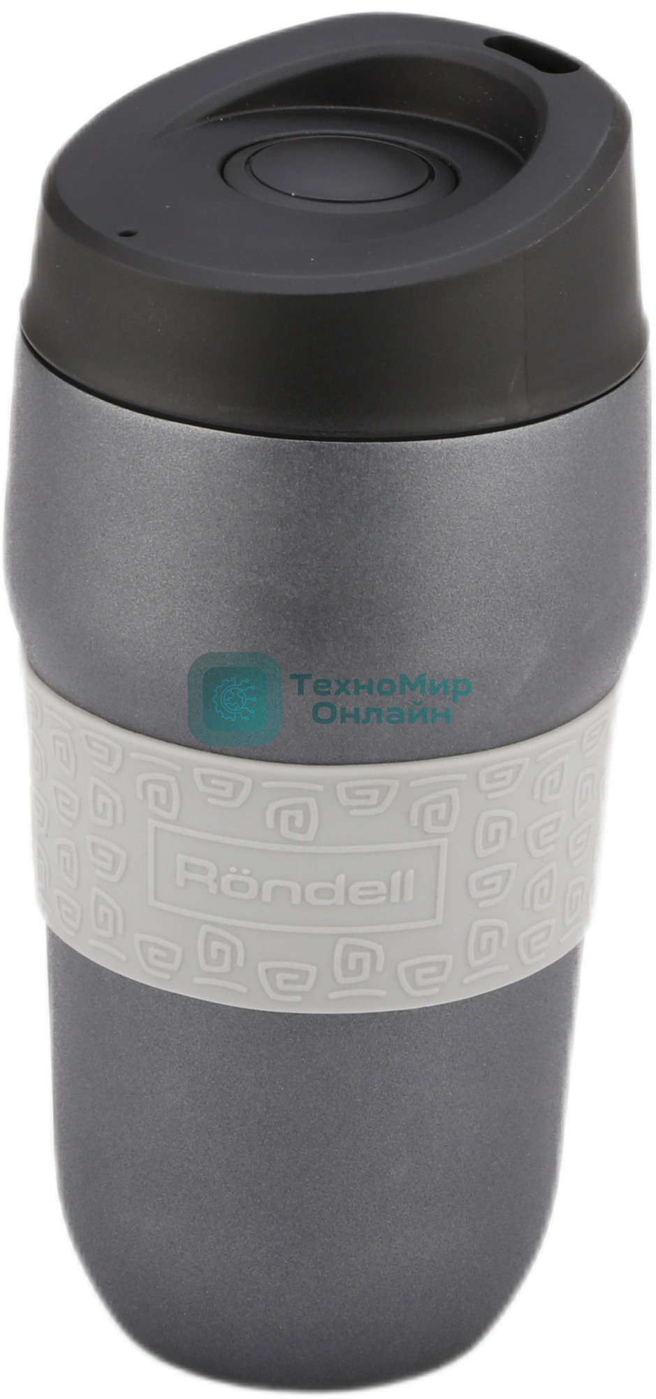 Термокружка для напитков Rondell Filigran RDS-1897 0.32 л. темно-серый, картонная коробка