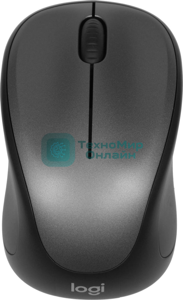 Мышь беспроводная Logitech M235 серый/черный, 1000 dpi, радиоканал, USB, кнопки - 3