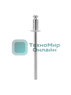 Заклепки алюминиевые Denzel, 1/8