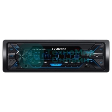 Автомагнитола Soundmax SM-CCR3185FB, 1 DIN, Bluetooth, USB Type-A, AUX