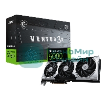 Видеокарта MSI RTX 5080 VENTUS 3X OC PLUS 16Gb GDDR7 256bit 3xDP HDMI 3FAN RTL