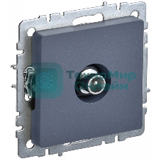 Розетка телевизионная проходная IEK BRITE РТВ10-0-БрМ маренго